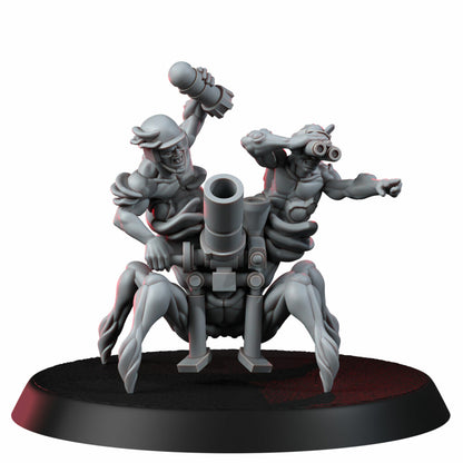 Plague Knights Weapons Crew Warrior, proxy miniature, squad, 28mm heroic scale unpainted resin