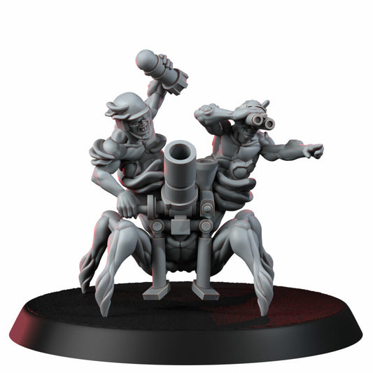 Plague Knights Weapons Crew Warrior, proxy miniature, squad, 28mm heroic scale unpainted resin