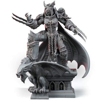 Dark Space Knights Queen Of Vampyres (Height 106 Mm), proxy miniature, character, 28mm heroic scale unpainted resin