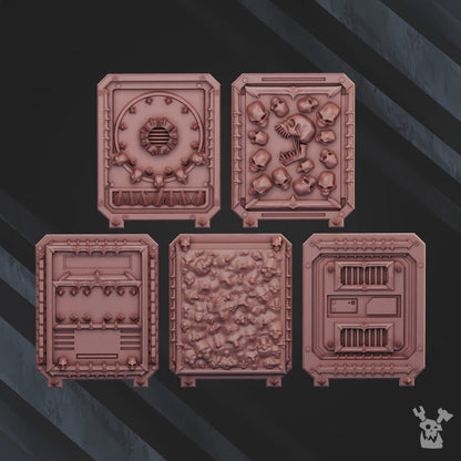 Bloodthirsty Knights Apc Doors V2 (10 Units), resin conversion bits, squad, 28mm heroic scale unpainted resin, view 2