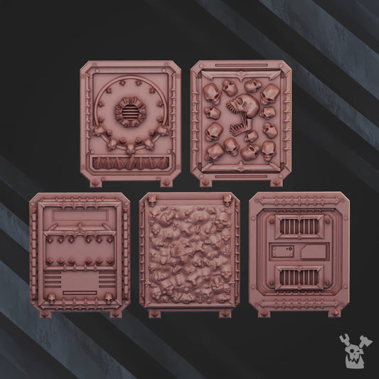 Bloodthirsty Knights Apc Doors V2 (10 Units), resin conversion bits, squad, 28mm heroic scale unpainted resin, view 2