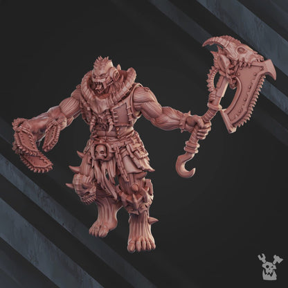 Bloodthirsty Knights Cursed Bone Shredders Squad, proxy miniature, 28mm heroic scale unpainted resin, view 5