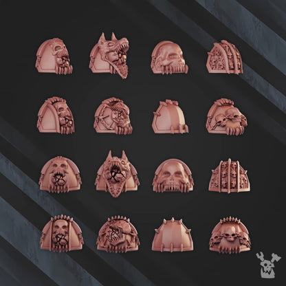 Bloodthirsty Knights Kill Obsessed Squad, proxy miniature, 28mm heroic scale unpainted resin, view 6