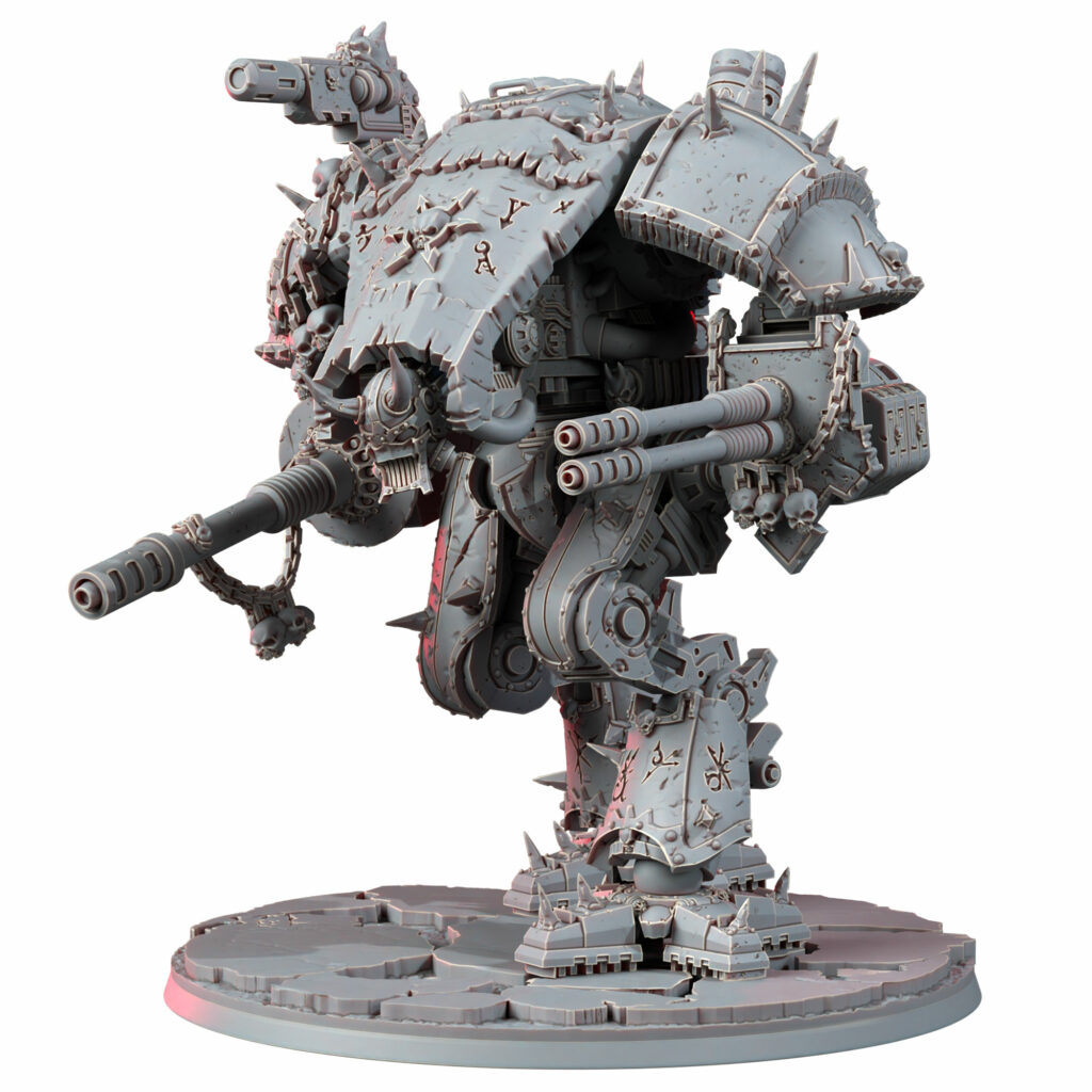 Plague Knights Hell Hound V1, proxy miniature, monster, 28mm heroic scale unpainted resin, view 2