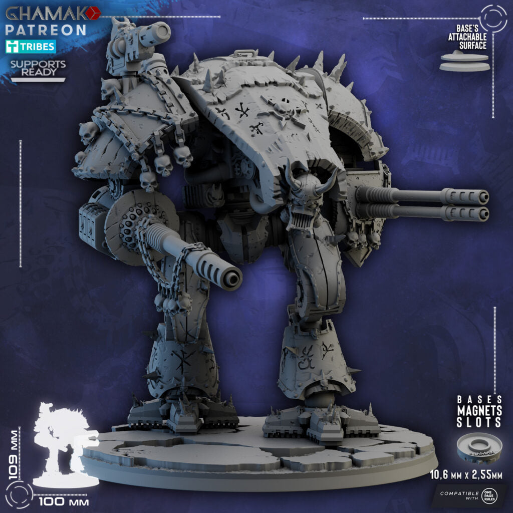 Plague Knights Hell Hound V1, proxy miniature, monster, 28mm heroic scale unpainted resin, view 3