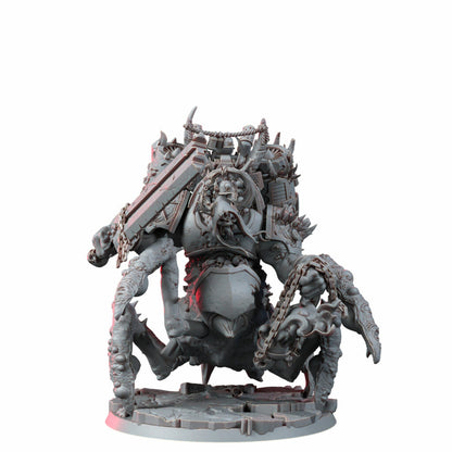 Plague Knights Lord Of Putrescence, proxy miniature, character, 28mm heroic scale unpainted resin, view 2