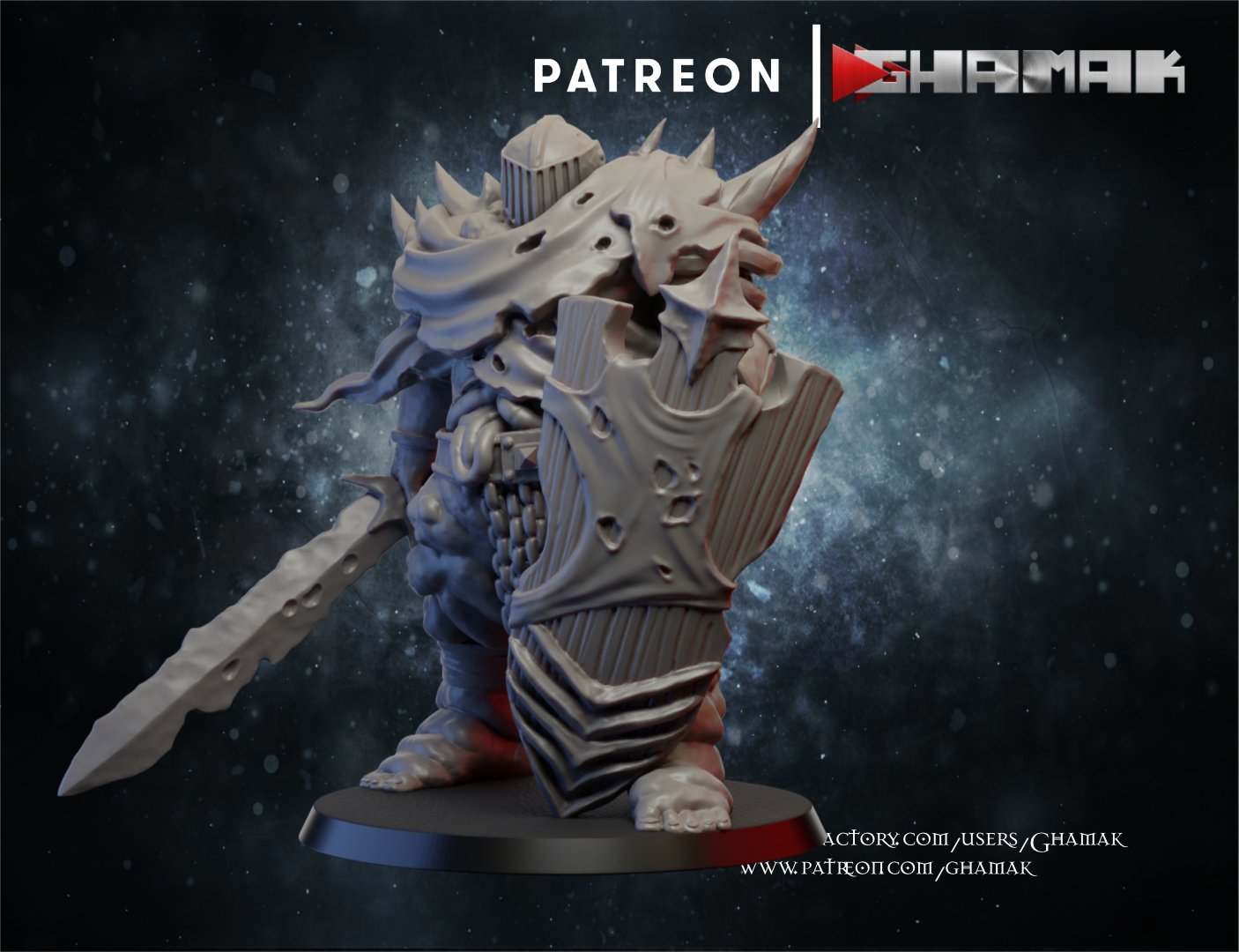 Plague Knights Pestilence Warrior V2, proxy miniature, infantry, 28mm heroic scale unpainted resin, view 2