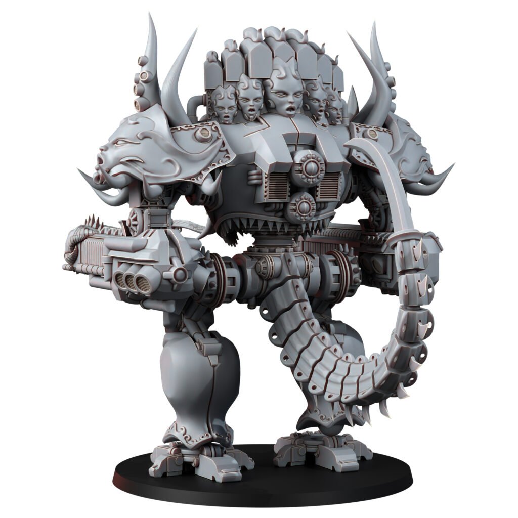 Plague Knights Pleasure Knight, proxy miniature, 28mm heroic scale unpainted resin, view 5