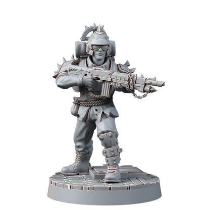 Dark Space Knights Fell Strike Squad, proxy miniature, 28mm heroic scale unpainted resin, view 4