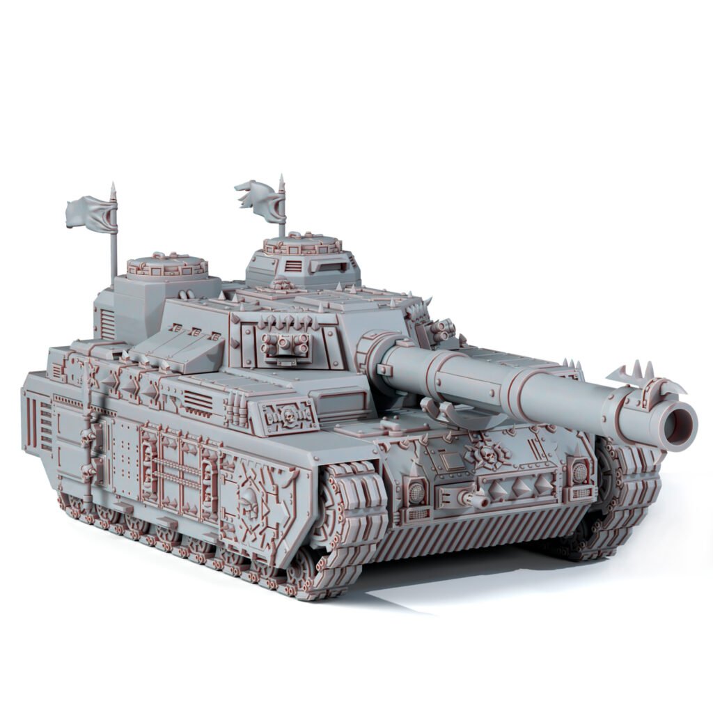 Dark Space Knights Sabretooth Tank, proxy miniature, 28mm heroic scale unpainted resin