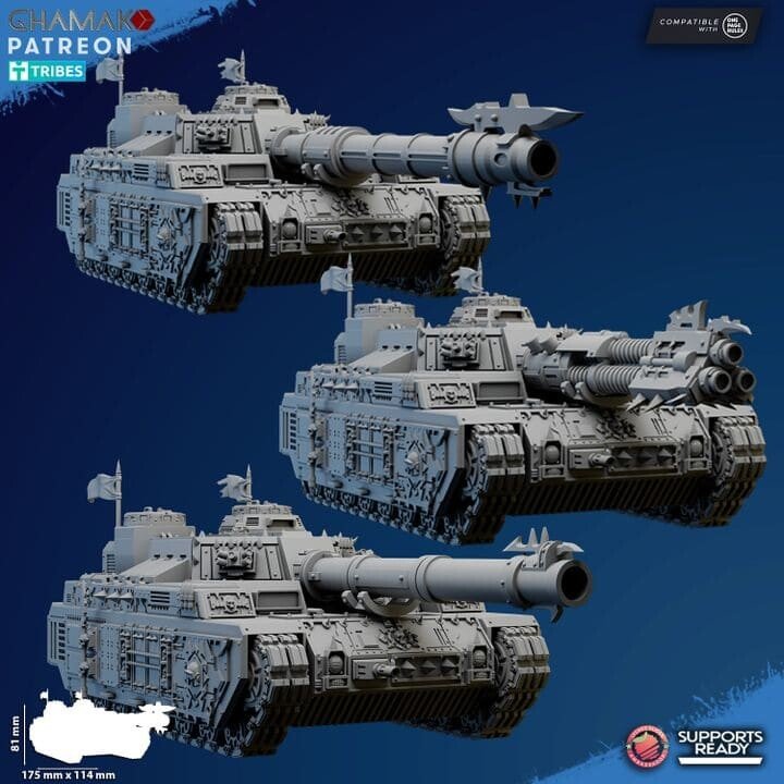 Dark Space Knights Sabretooth Tank, proxy miniature, 28mm heroic scale unpainted resin, view 4