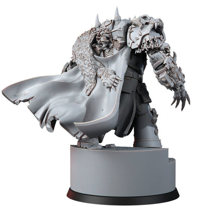 Dark Space Knights Asmodeus, proxy miniature, 28mm heroic scale unpainted resin, view 6