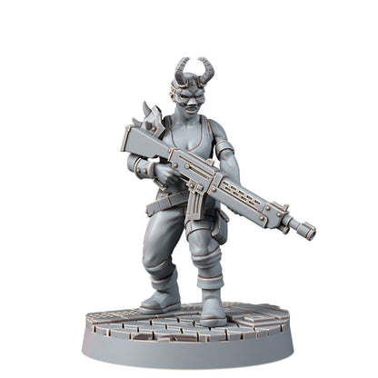 Dark Space Knights Cultist (20 Units), proxy miniature, squad, 28mm heroic scale unpainted resin, view 9
