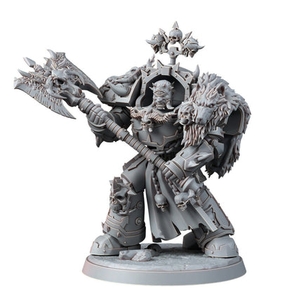 Dark Space Knights Exterminator V4, proxy miniature, 28mm heroic scale unpainted resin