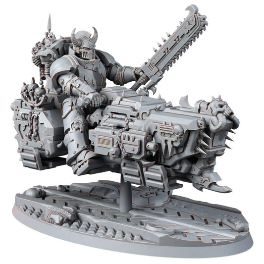 Dark Space Knights Traitor A-Grav Bike V2, proxy miniature, vehicle, 28mm heroic scale unpainted resin