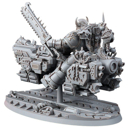 Dark Space Knights Traitor A-Grav Bike V2, proxy miniature, vehicle, 28mm heroic scale unpainted resin, view 2
