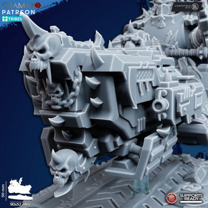 Dark Space Knights Traitor A-Grav Bike V3, proxy miniature, vehicle, 28mm heroic scale unpainted resin, view 3