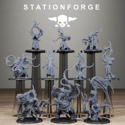 Dark Space Knights Guard Possessed Demon, proxy miniature, infantry, 28mm heroic scale unpainted resin