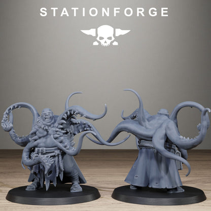 Dark Space Knights Guard Possessed Demon, proxy miniature, infantry, 28mm heroic scale unpainted resin, view 9