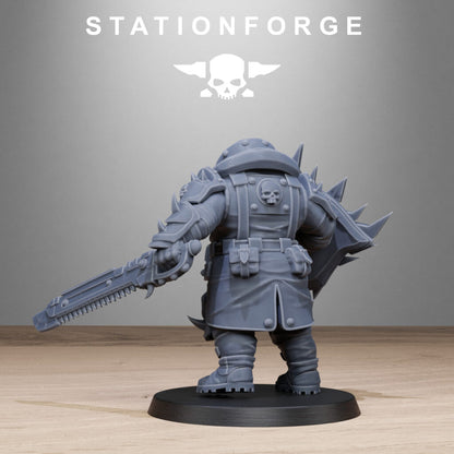 Dark Space Knights Guard The Giantes, proxy miniature, character, 28mm heroic scale unpainted resin, view 3