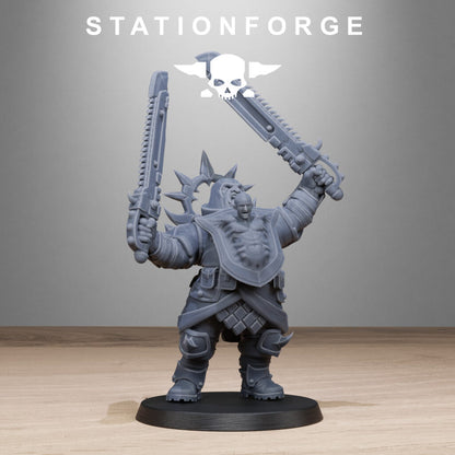 Dark Space Knights Guard The Giantes, proxy miniature, character, 28mm heroic scale unpainted resin, view 4