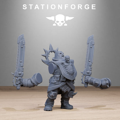 Dark Space Knights Guard The Giantes, proxy miniature, character, 28mm heroic scale unpainted resin, view 8