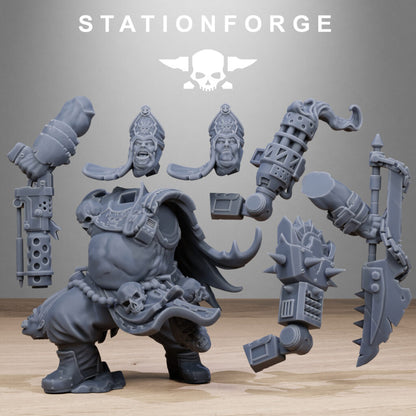 Dark Space Knights Guard Unholy Priest, proxy miniature, character, 28mm heroic scale unpainted resin, view 8