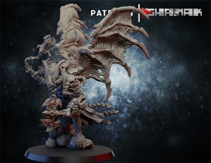 Hellspawn Summoned, proxy miniature, monster, 28mm heroic scale unpainted resin, view 2