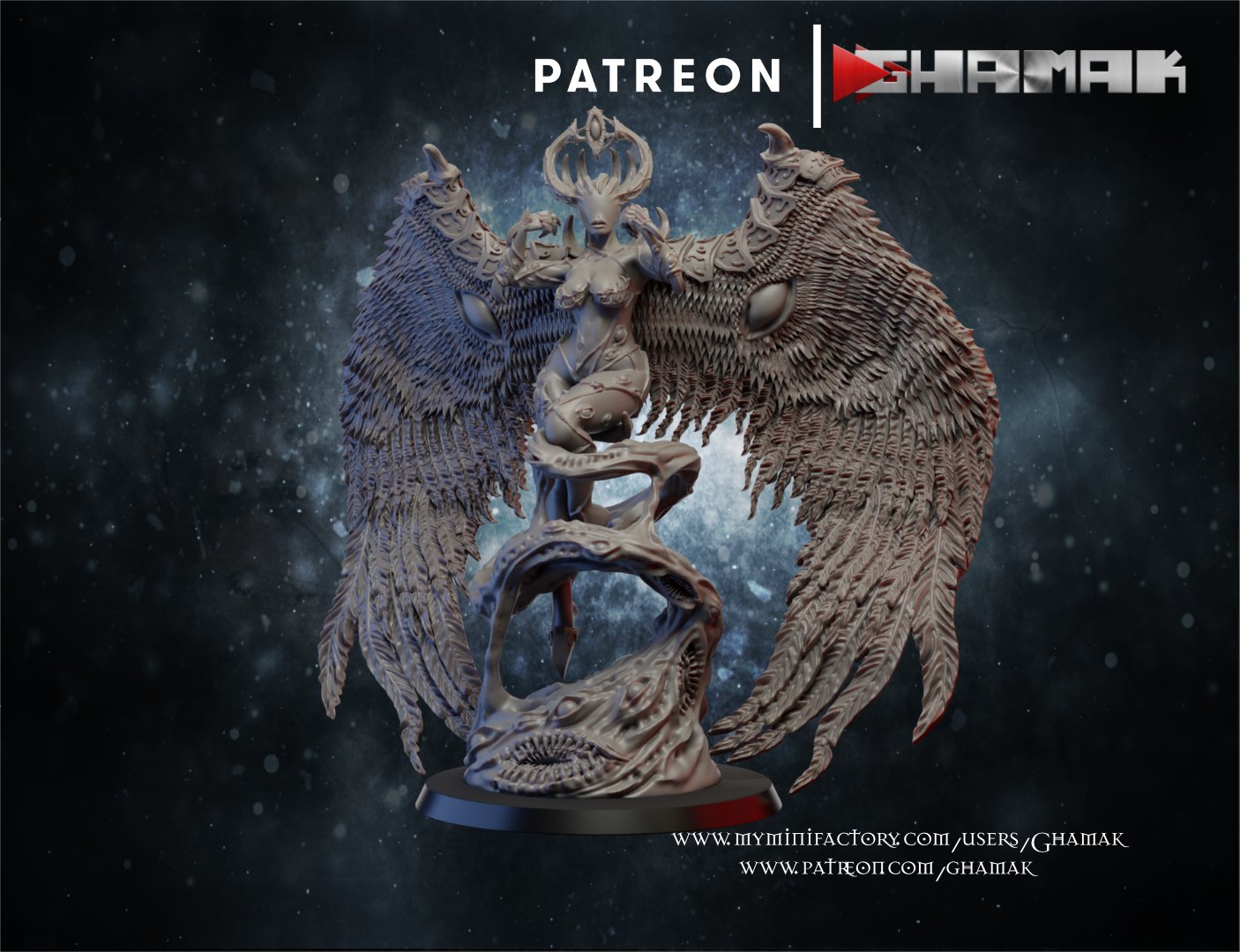 Hellspawn The Demon, proxy miniature, character, 28mm heroic scale unpainted resin, view 2
