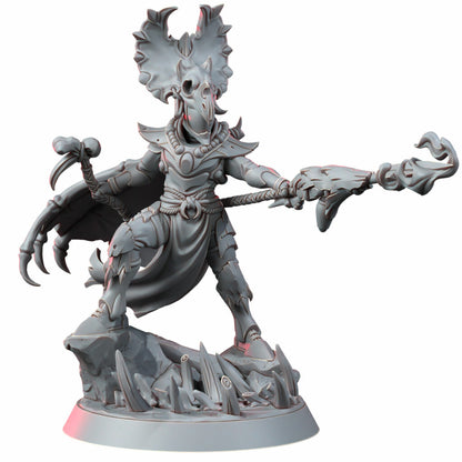 Eldar Caruskaibe The Primalsoul, proxy miniature, character, 28mm heroic scale unpainted resin