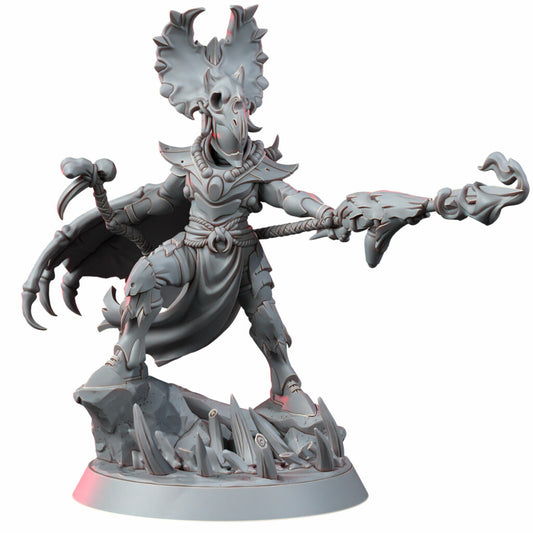 Eldar Caruskaibe The Primalsoul, proxy miniature, character, 28mm heroic scale unpainted resin