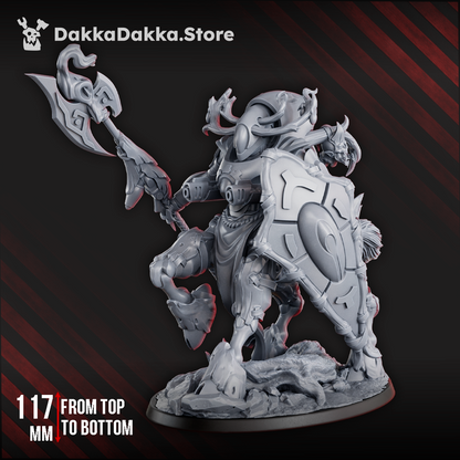 Eldar Embodimech, proxy miniature, 28mm heroic scale unpainted resin, view 2