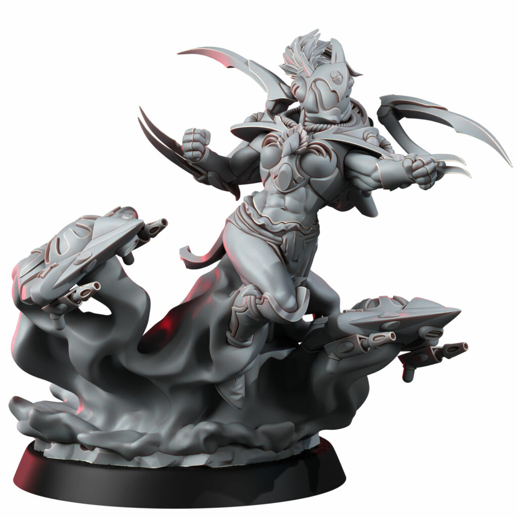 Eldar Phoneuria Webstriders Queen, proxy miniature, character, 28mm heroic scale unpainted resin