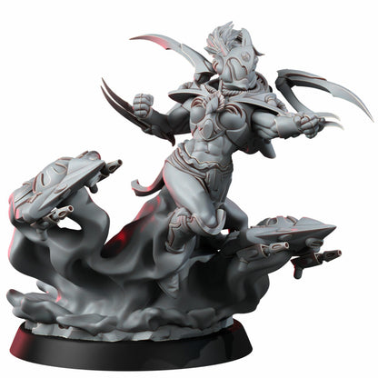 Eldar Phoneuria Webstriders Queen, proxy miniature, character, 28mm heroic scale unpainted resin