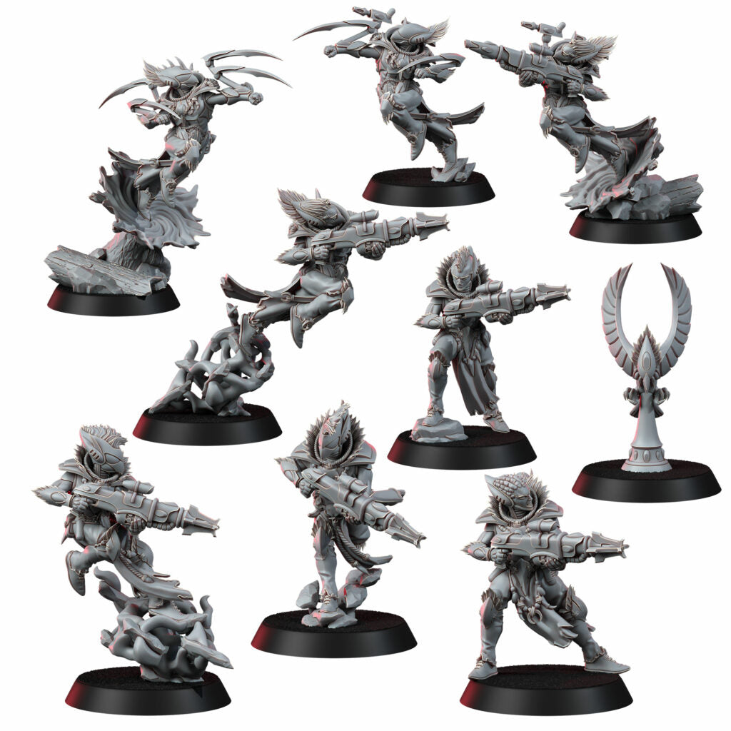 Eldar Webstriders, proxy miniature, vehicle, 28mm heroic scale unpainted resin