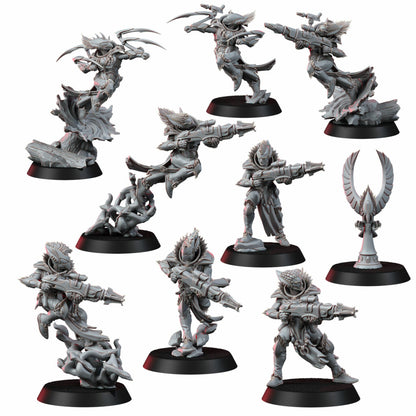 Eldar Webstriders, proxy miniature, vehicle, 28mm heroic scale unpainted resin