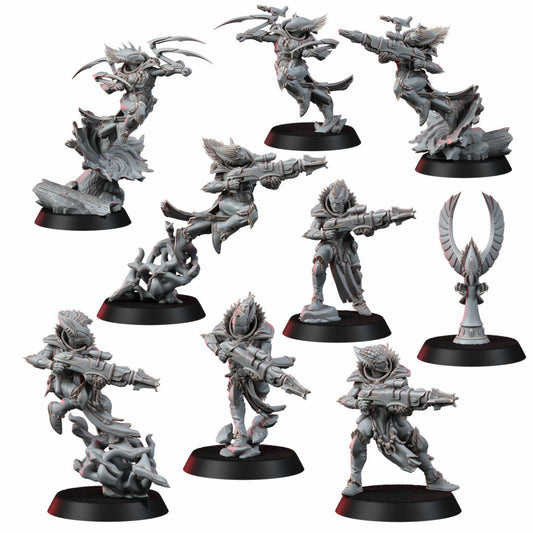 Eldar Webstriders, proxy miniature, vehicle, 28mm heroic scale unpainted resin