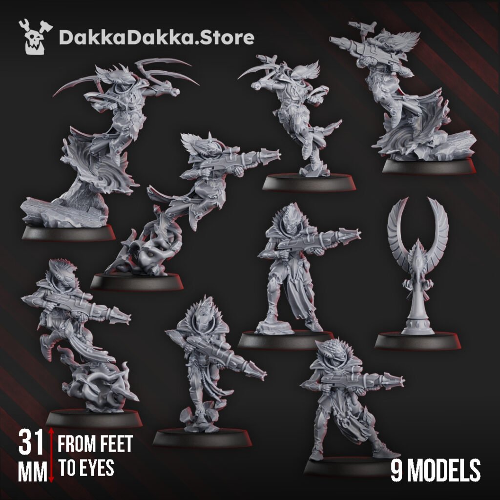 Eldar Webstriders, proxy miniature, vehicle, 28mm heroic scale unpainted resin, view 3