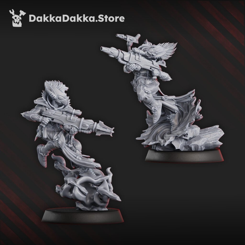 Eldar Webstriders, proxy miniature, vehicle, 28mm heroic scale unpainted resin, view 4