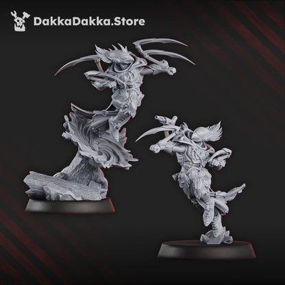 Eldar Webstriders, proxy miniature, vehicle, 28mm heroic scale unpainted resin, view 5