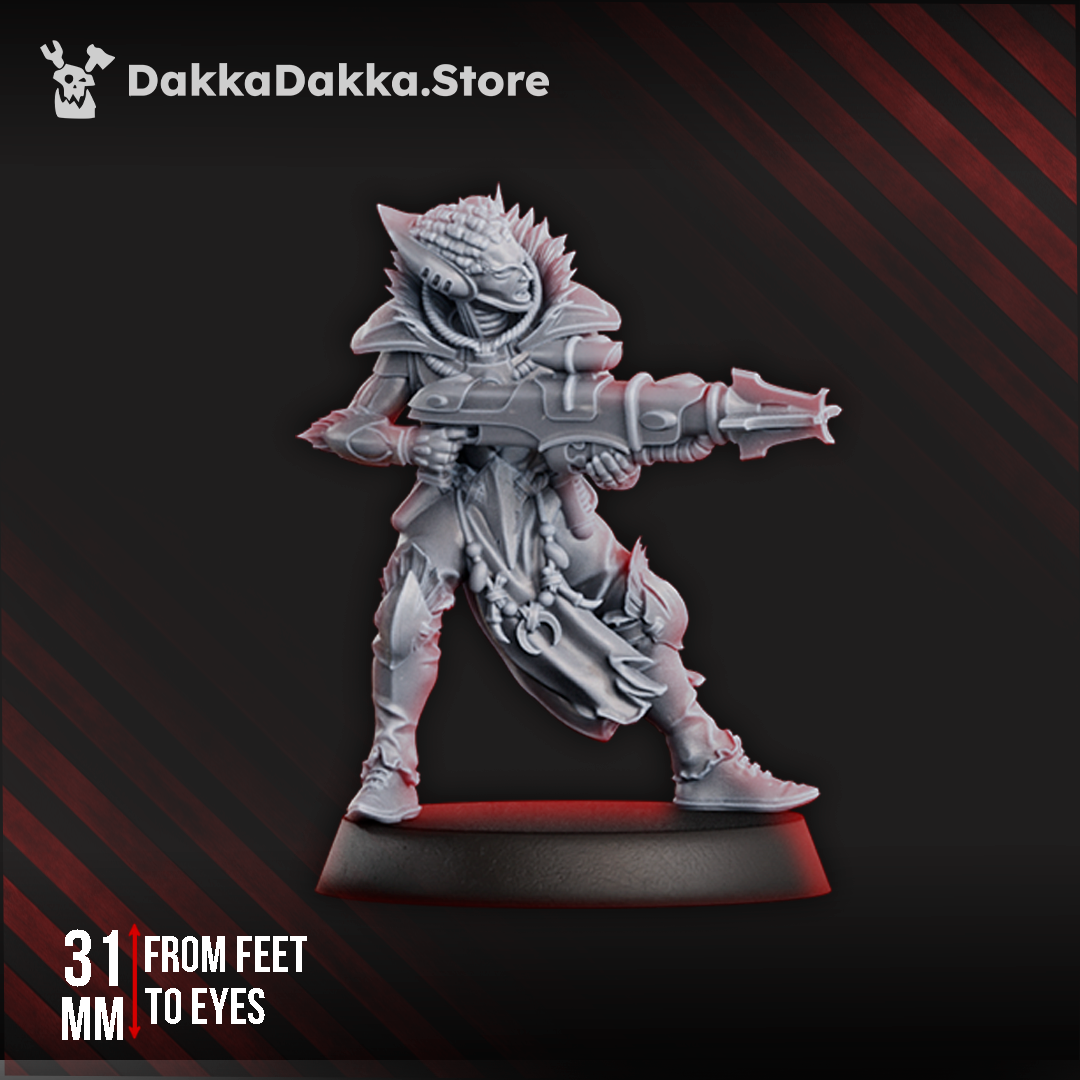 Eldar Webstriders, proxy miniature, vehicle, 28mm heroic scale unpainted resin, view 6