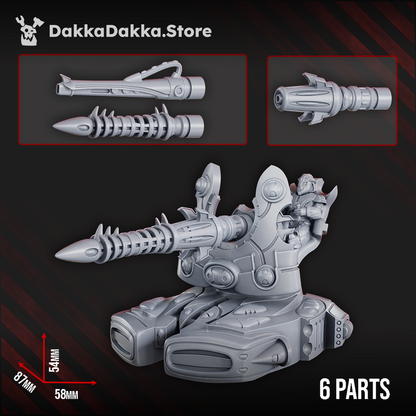 Eldar Astroshatter Hw Platform, proxy miniature, 28mm heroic scale unpainted resin, view 8