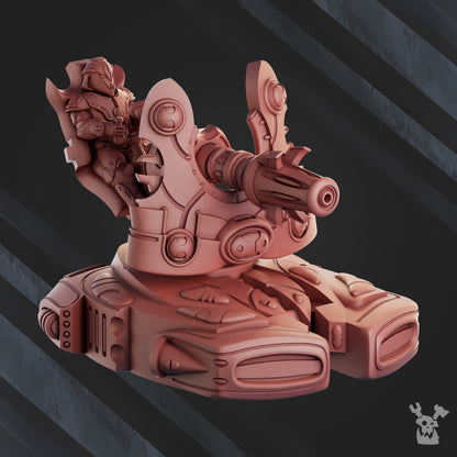 Eldar Astroshatter Hw Platform, proxy miniature, 28mm heroic scale unpainted resin, view 9