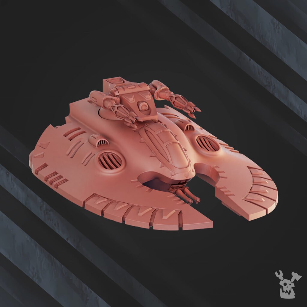 Eldar Galaxy Collider Tank, proxy miniature, 28mm heroic scale unpainted resin