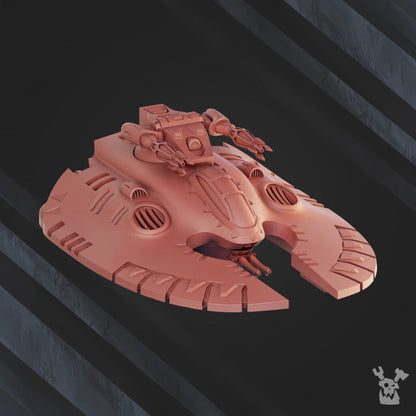 Eldar Galaxy Collider Tank, proxy miniature, 28mm heroic scale unpainted resin