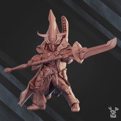 Eldar Knight Kastrel, proxy miniature, 28mm heroic scale unpainted resin