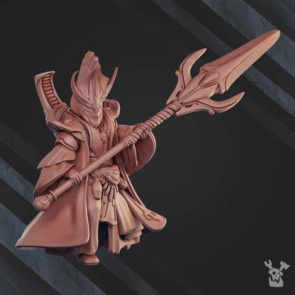 Eldar Midnight Voyager, proxy miniature, 28mm heroic scale unpainted resin, view 6