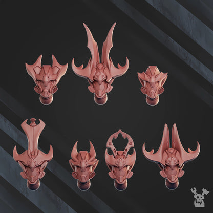 Eldar Orbit Guardians, proxy miniature, 28mm heroic scale unpainted resin, view 8