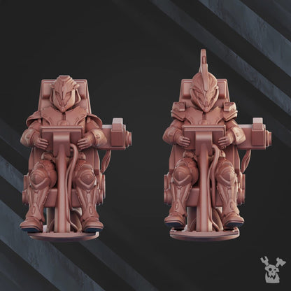 Eldar Star Cobra Squadron, proxy miniature, 28mm heroic scale unpainted resin, view 5