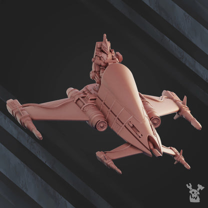 Eldar Star Cobra Squadron, proxy miniature, 28mm heroic scale unpainted resin, view 9